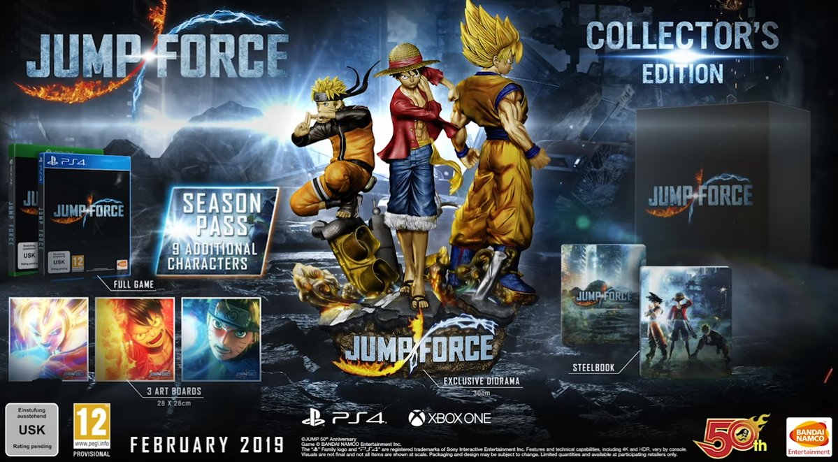 Jump Force Collector’s Edition And New Characters Announced