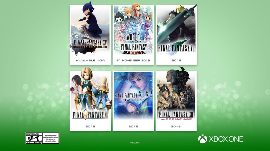 Six Final Fantasy games are coming to Xbox One