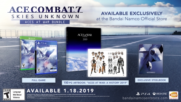 Ace Combat 7: Skies Unknown ‘Aces at War Bundle’ announced for North America; Exclusive to Bandai-Namco Store