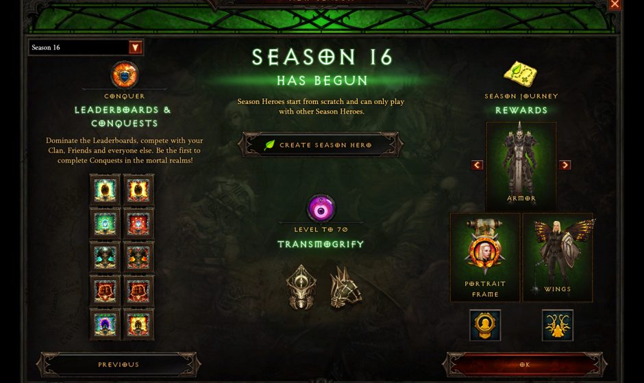 Diablo 3 Patch 2.6.4 Update Now Live; Season 16 Begins