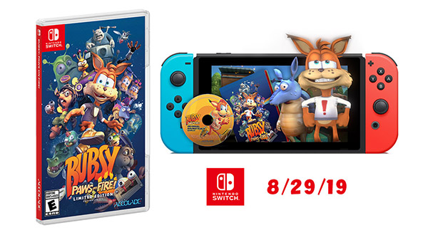 Bubsy: Paws on Fire! Switch Release Date Revealed
