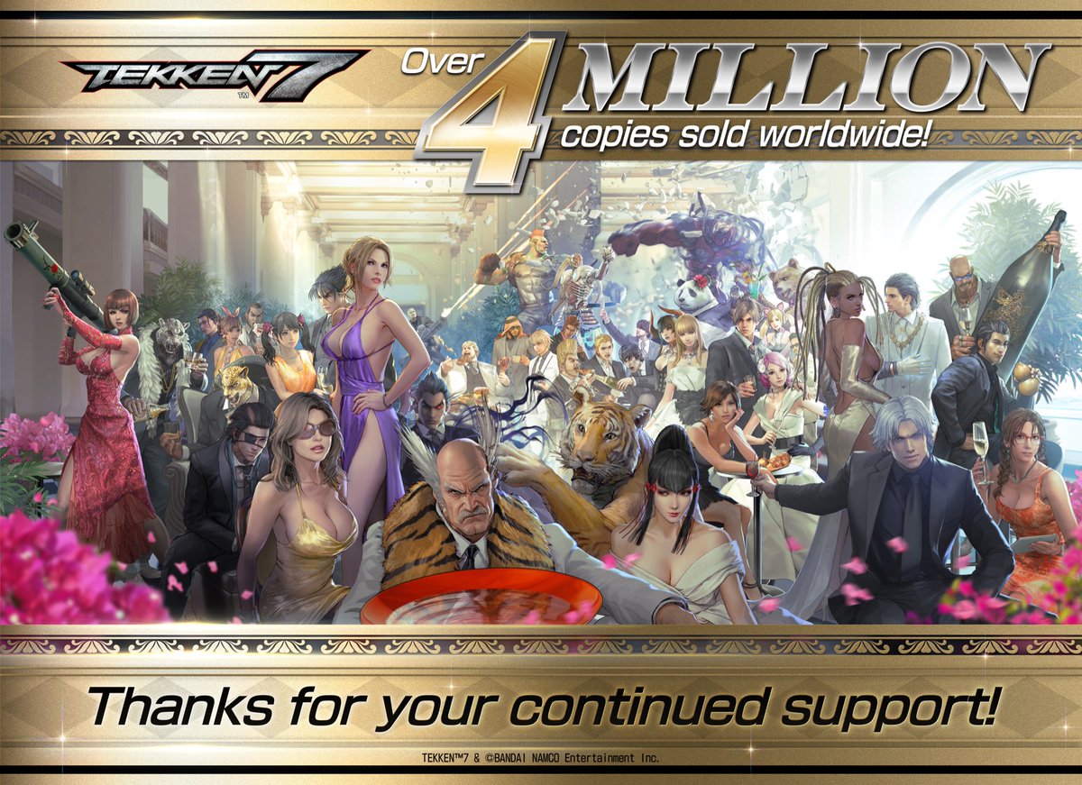 Tekken 7 sold four million copies worldwide