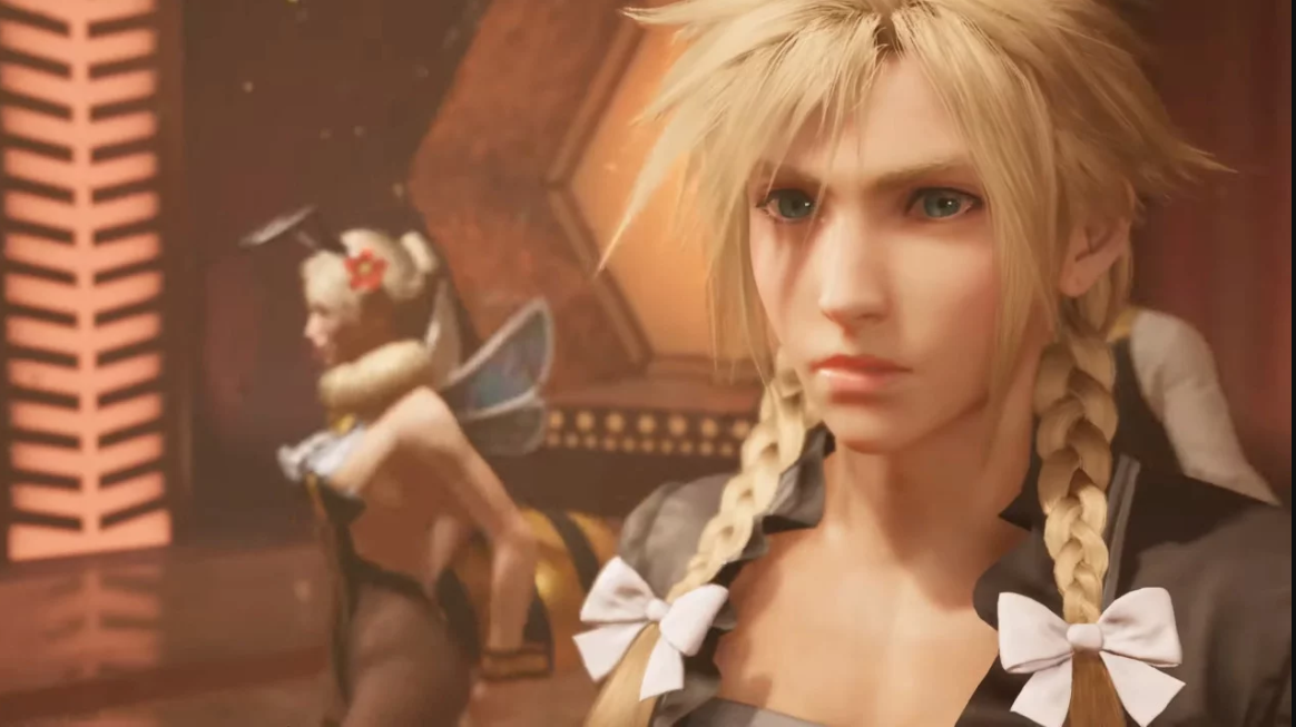 See Cloud Cross-dressing In New Final Fantasy VII Remake Trailer