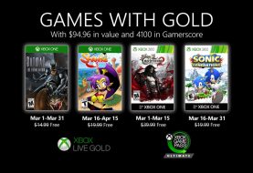 Xbox Games With Gold March 2020 List Revealed