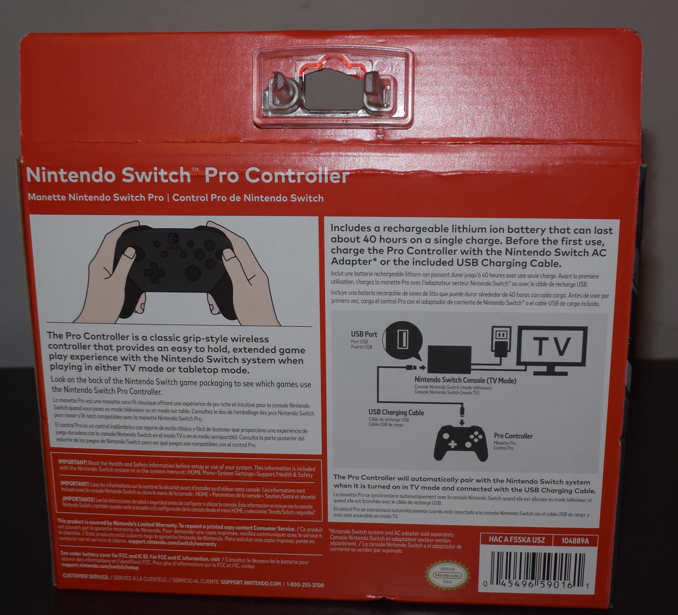 switch pro controller box