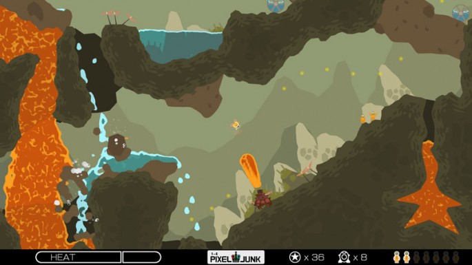 Pixeljunk Shooter Review Just Push Start