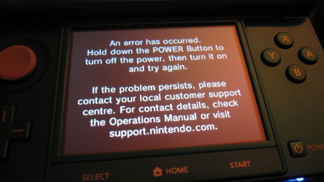 Nintendo 3ds Suffers From Black Screen Of Death Just Push Start