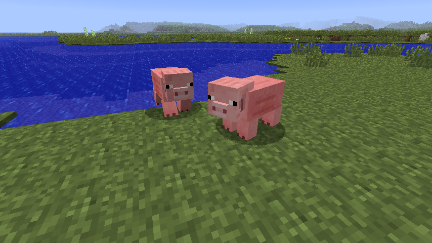 pig face minecraft pixel art