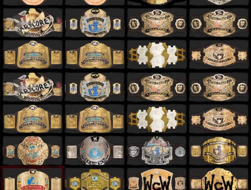 WWE ’12 Championship Belts Revealed