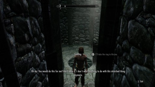 Skyrim The Cursed Ring Of Hircine Or The Savior S Hide Daedra Artifact Just Push Start
