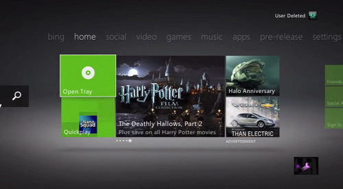 xbox 360 dashboard