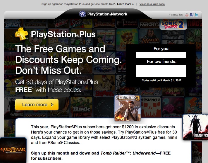 Sony is Sending 1 Month of PlayStation Plus to Random Gamers