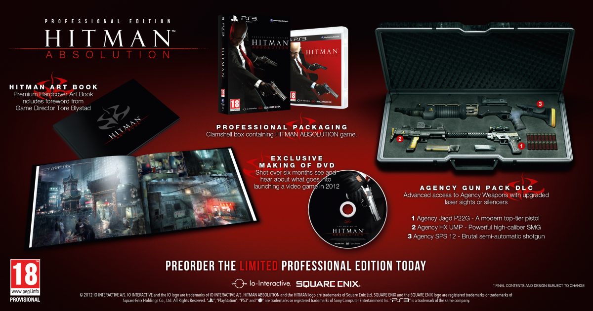 Square Enix Announces Hitman Absolution Professional Edition