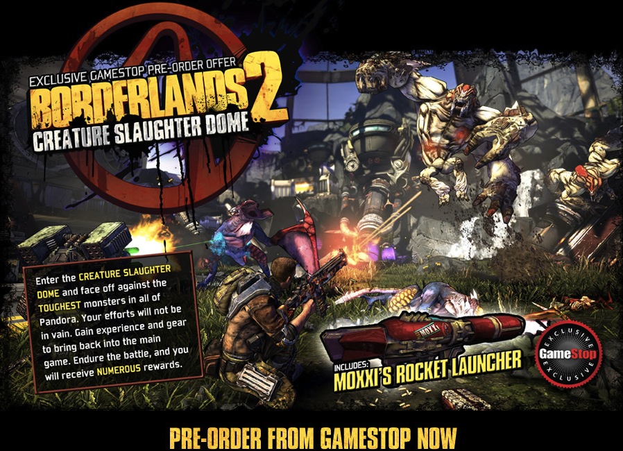 Gamestop Posts New Borderlands 2 Pre Order Bonus Just Push Start