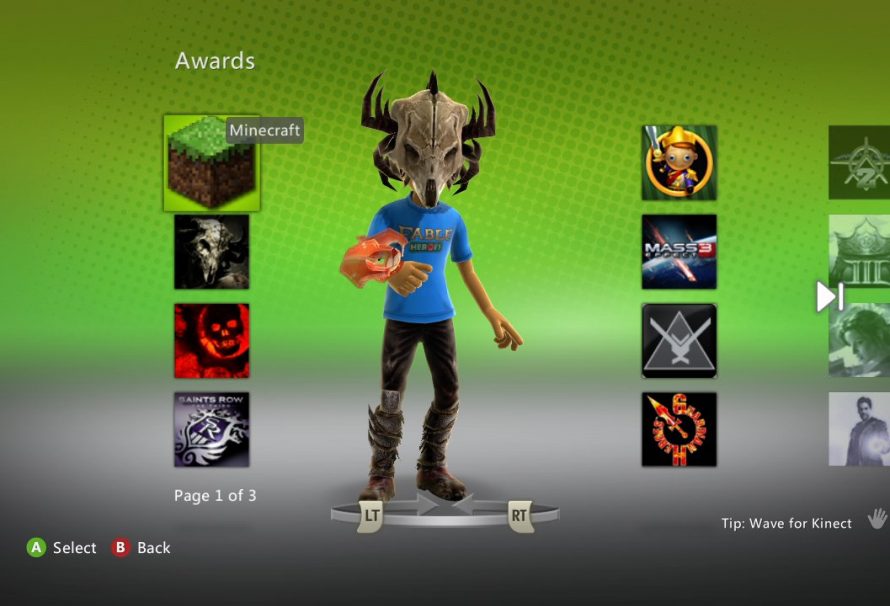 minecraft xbox 360 kinect
