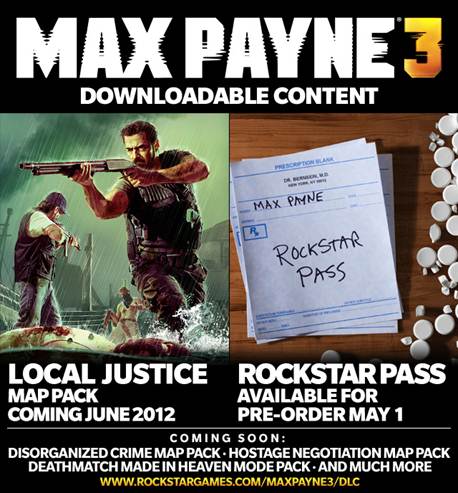 Max Payne 3 Planned DLC Packs Announced