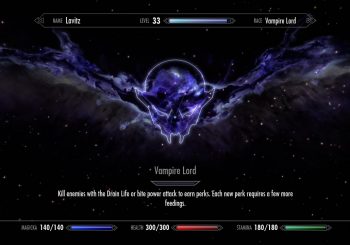 Skyrim Dawnguard DLC - Full Vampire Lord Perks List
