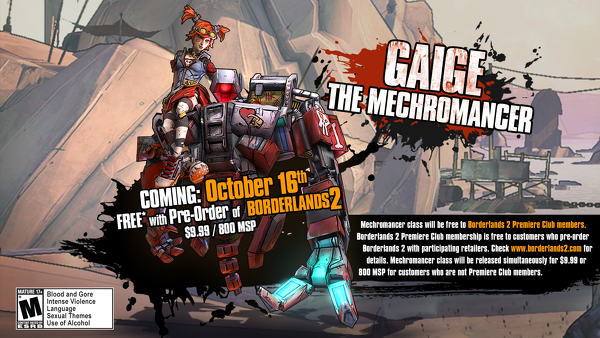 Borderlands 2 Mechromancer Skill Tree Now Online Just Push Start