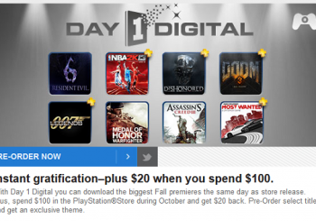 Spend $100 on the PSN Store and Get $20 Back