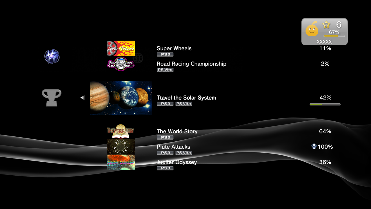 psn trophy card