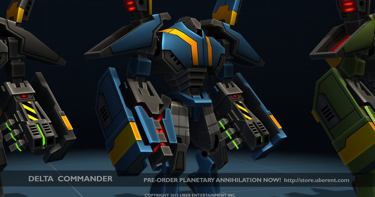 Planetary Annihilation Delta Commander Screens Released