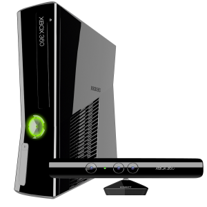 xbox 360 console and kinect