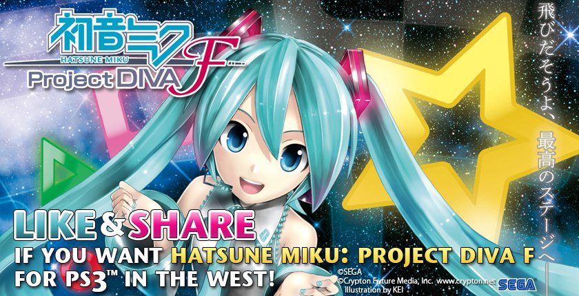 Sega is Reconsidering Hatsune Miku Project Diva F for US / EU Release