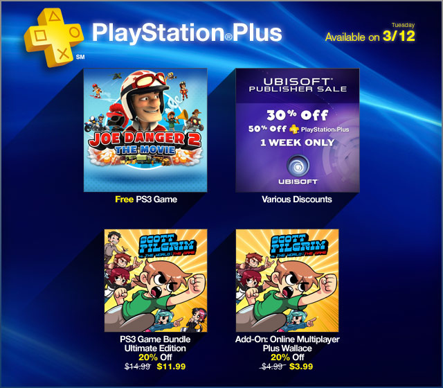 Joe Danger 2 free this week on PS Plus; Huge Ubisoft Sale