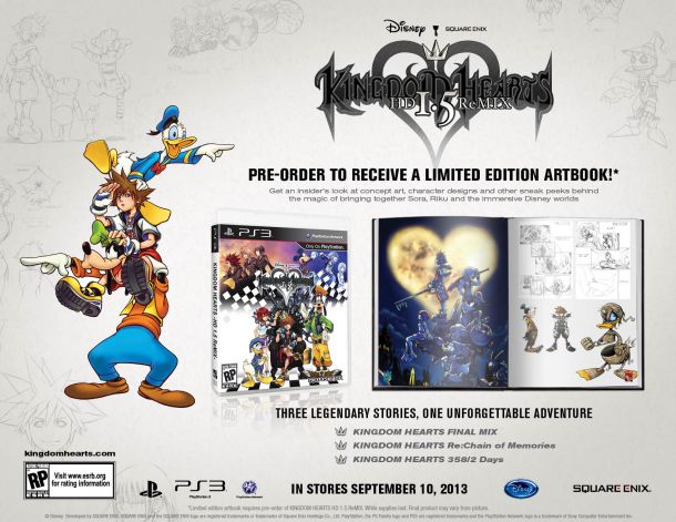 Preorder Kingdom Hearts HD 1.5 Remix and Score an Artbook