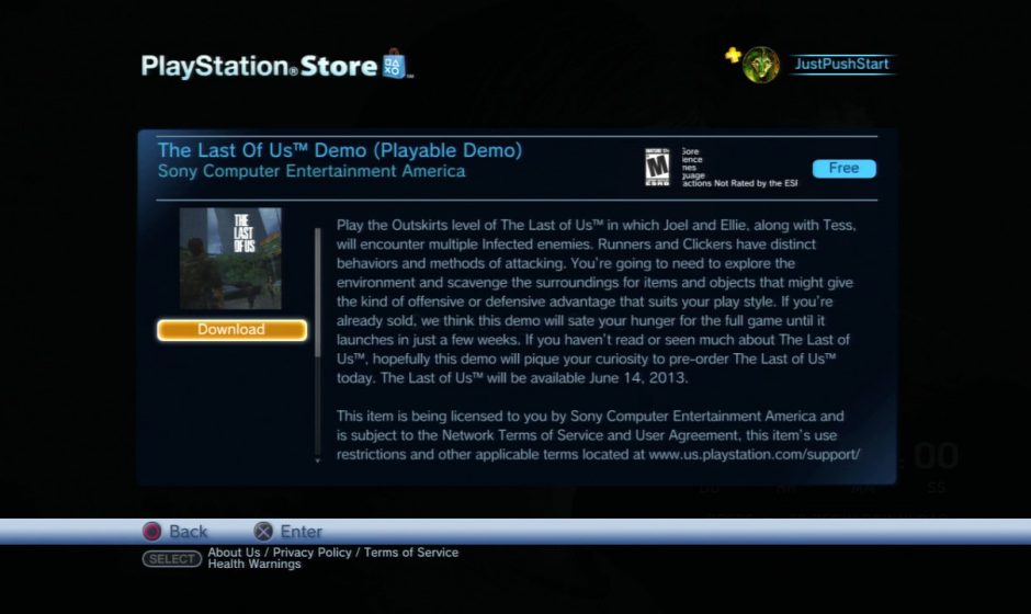 How to download The Last Of Us demo