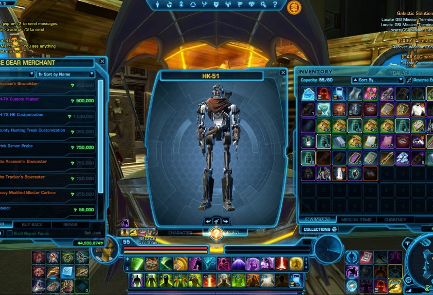 SWTOR Game Update 2.3 gives HK-51 a new look
