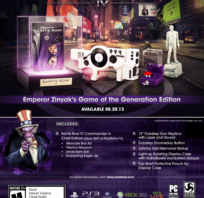 Saints Row 4 gets a very limited ‘Game of the Generation’ edition