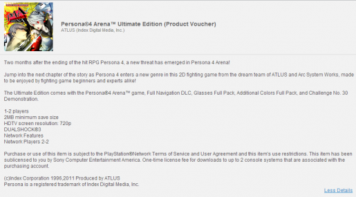 Persona 4 Ultimate Packshot