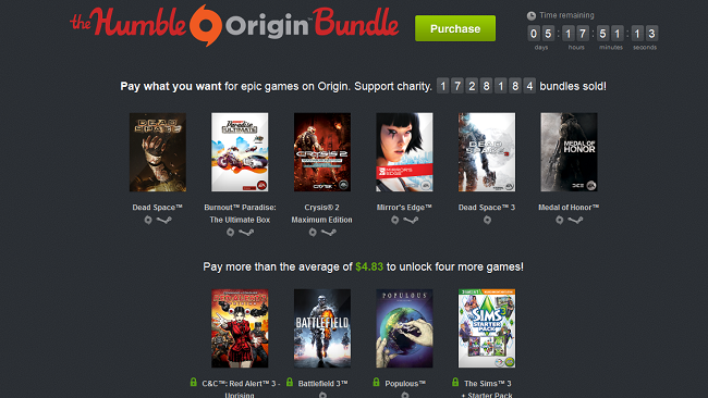 EA’s Origin Humble Bundle Earns Over $8 Million