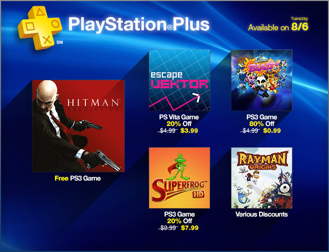 Free on PS Plus this August: Hitman Absolution, Machinarium and more