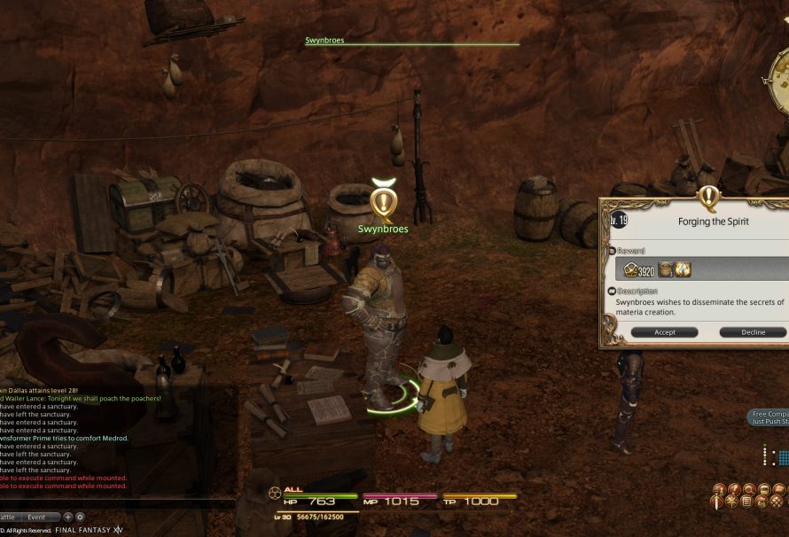 Final Fantasy XIV – Spiritbond on Equipments Detailed