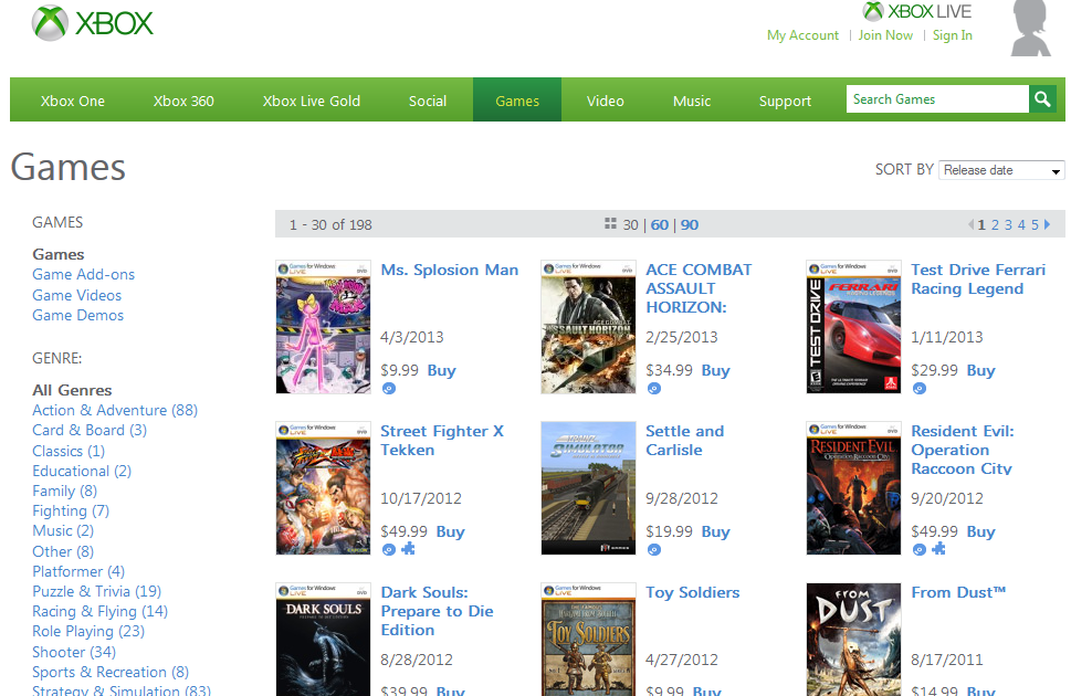 Games for Windows PC Marketplace to Close