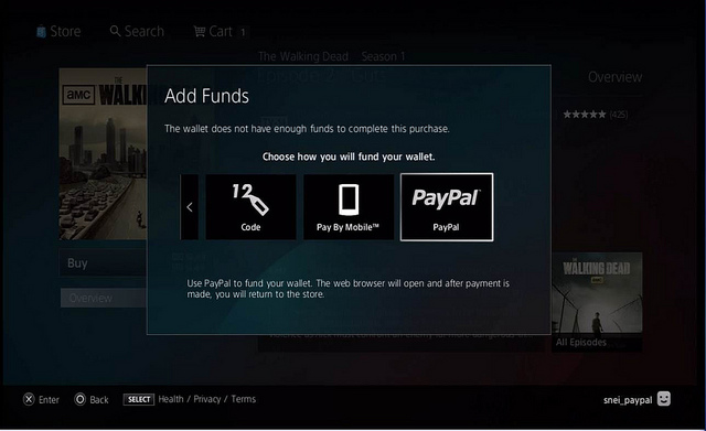 PlayStation 3 adds PayPal as payment option on PlayStation Store