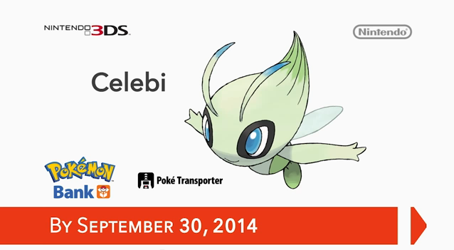 Using Pokemon Bank will allow you to get free Celebi for Pokemon X & Y