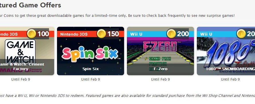 New Club Nintendo Downloadable Game Offerings Available Now