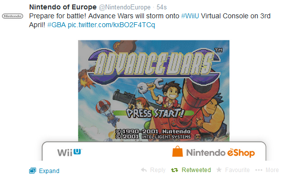 GBA VC Set To Arrive On The Wii U Next Week In Europe