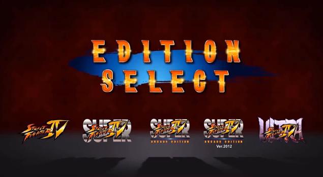 Ultra Street Fighter IV Includes Select Edition Mode