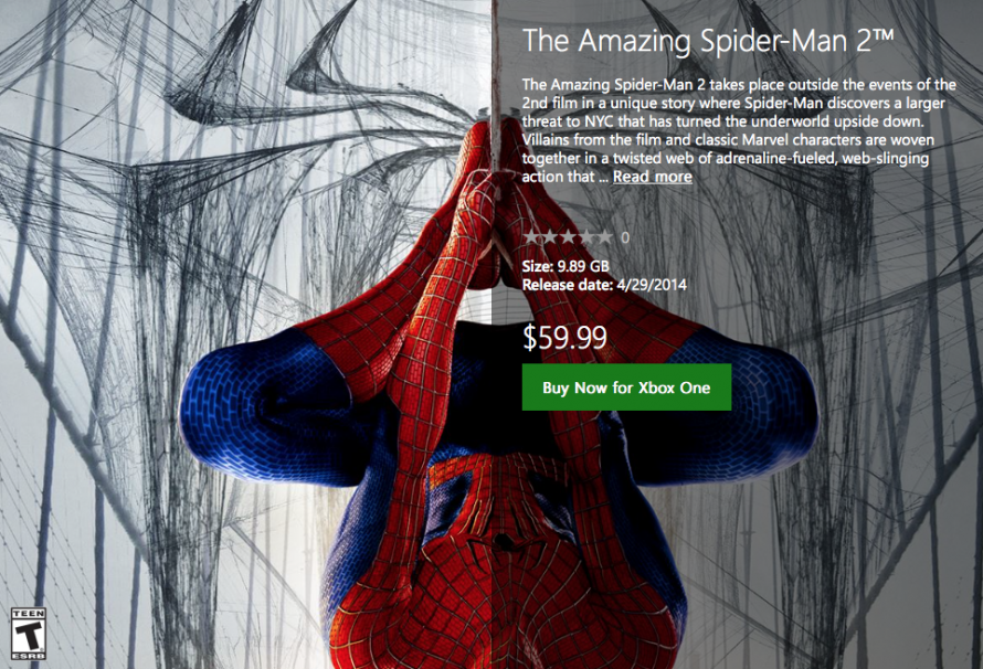 new spiderman game xbox one