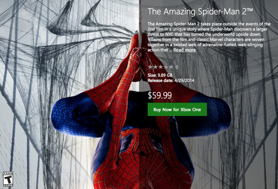 new spiderman game for xbox one