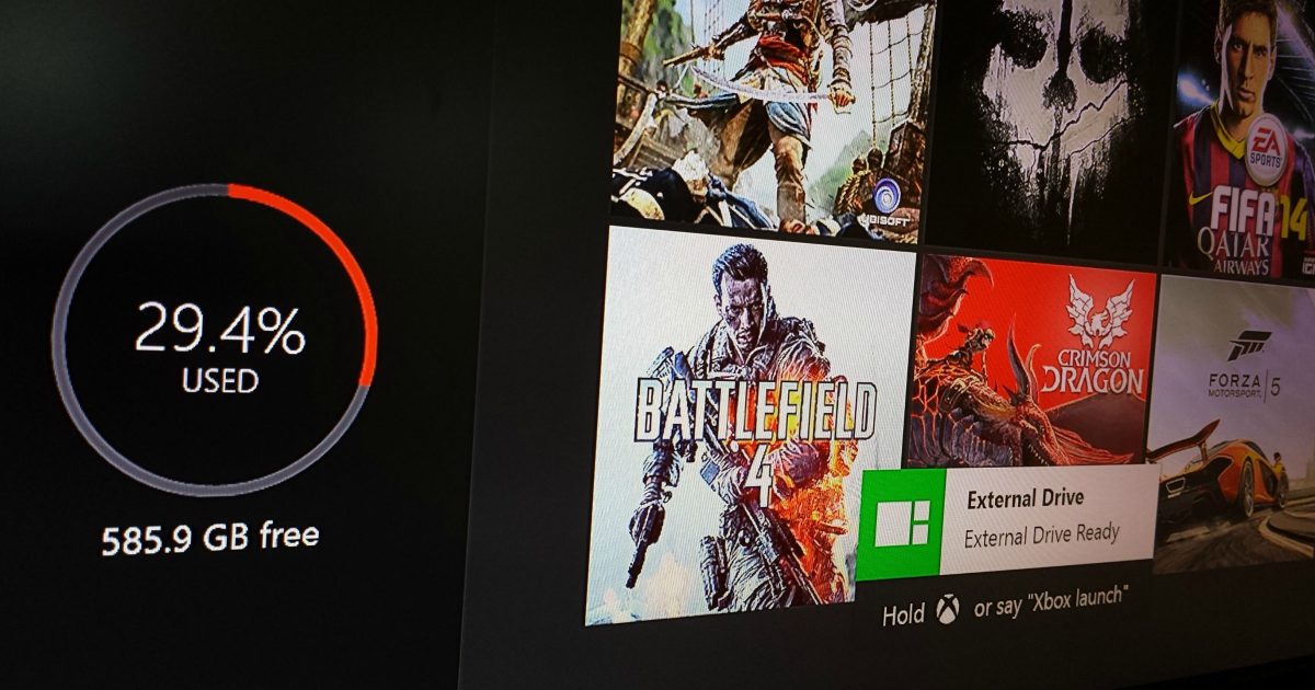 Xbox One Will Get External HDD Support Soon