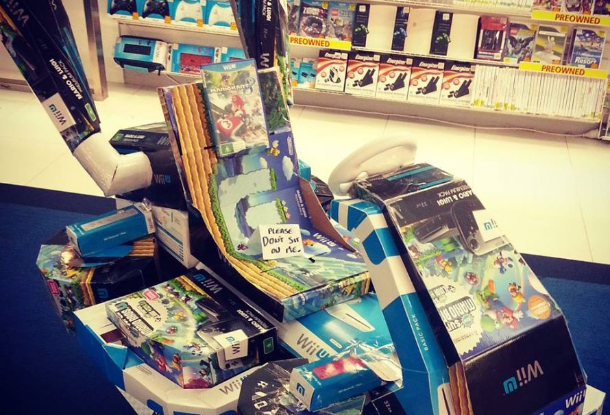 EB Games Makes Mario Kart 8 Kart From Boxes