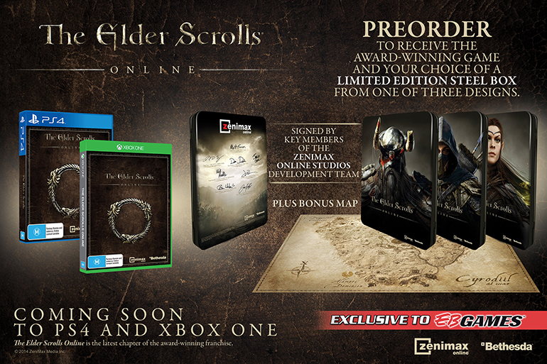 EB Exclusive The Elder Scrolls Online PS4/Xbox One Editions Announced