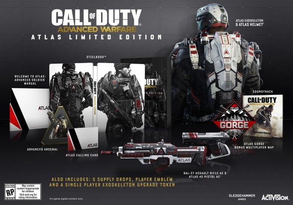 Call of Duty: Advanced Warfare Limited Editions detailed