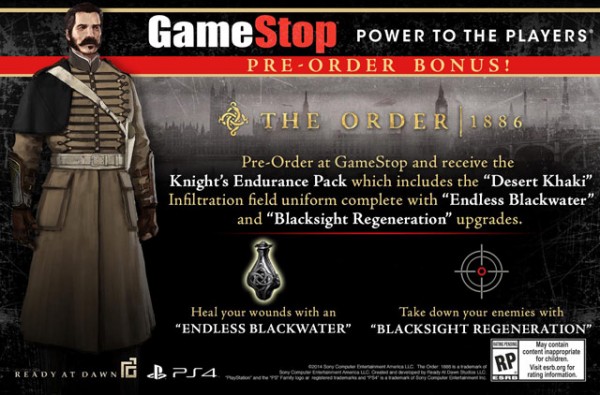 The Order: 1886 GameStop Pre-Order Bonus Announced