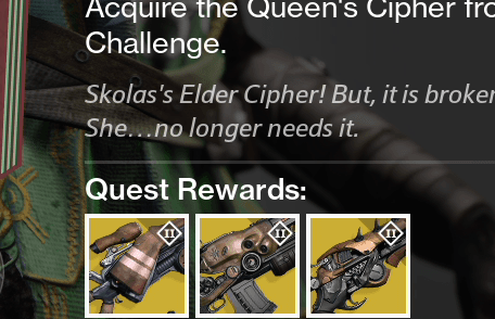 Destiny – Which Weapon Should You Select from The Elder Cipher?